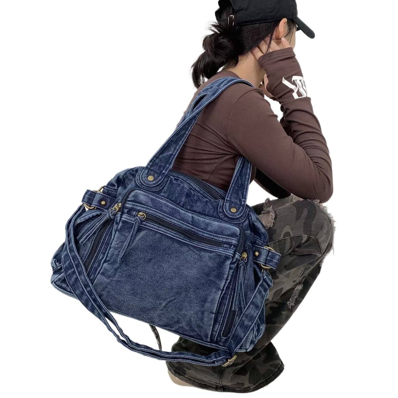 Women Bags Medium Size - Ladies' fashionable retro Y2K spicy girl