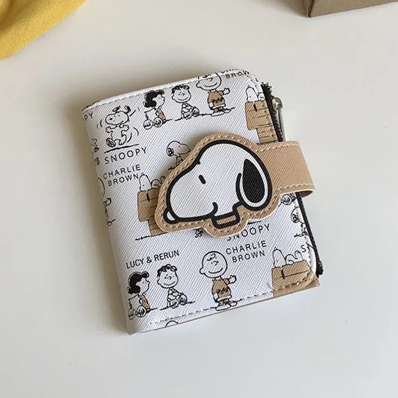 Women Bags Rack - Snoopy Anime Cartoon Short Coin Wallet