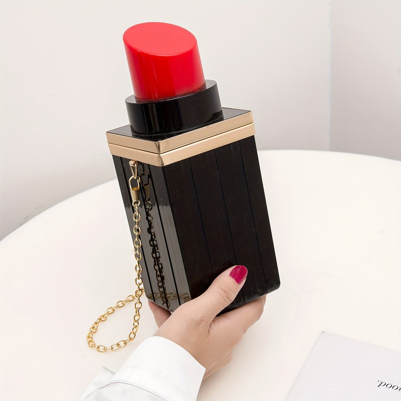 Mini Purse Chain - Lipstick Evening Bag Acrylic Mini Clutch