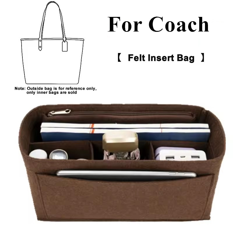 Women Bags Coach - Bag Organizer Felt Liner Pocket Accessory