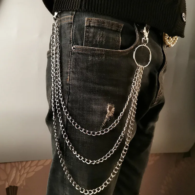 Mini Purse Chain - Layer Metal Belt Chain Punk Hook