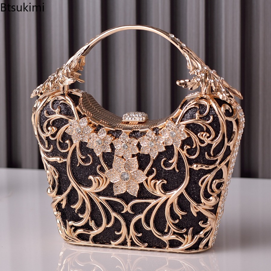 Women'S Evening Bags - Hollow Out Metal Evening Bags Women's