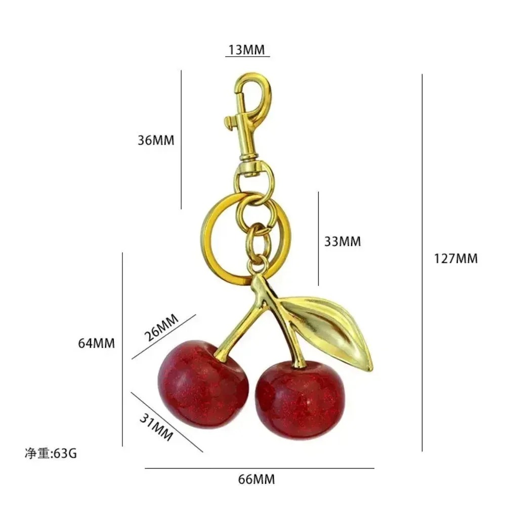 Women Bags Coach - 1pc Trendy Crystal Cherry Bag Pendants,