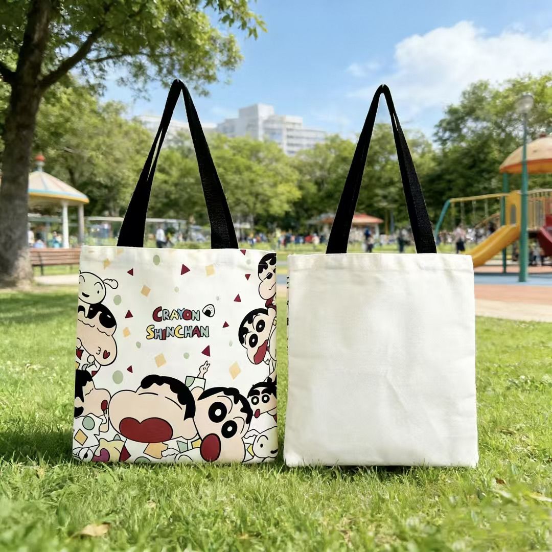 Women Bags Medium Size - 2026 New Crayon Shin-chan Canvas Tote
