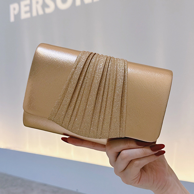 Mini Purse Chain - Golden Small Evening Clutch Bag for
