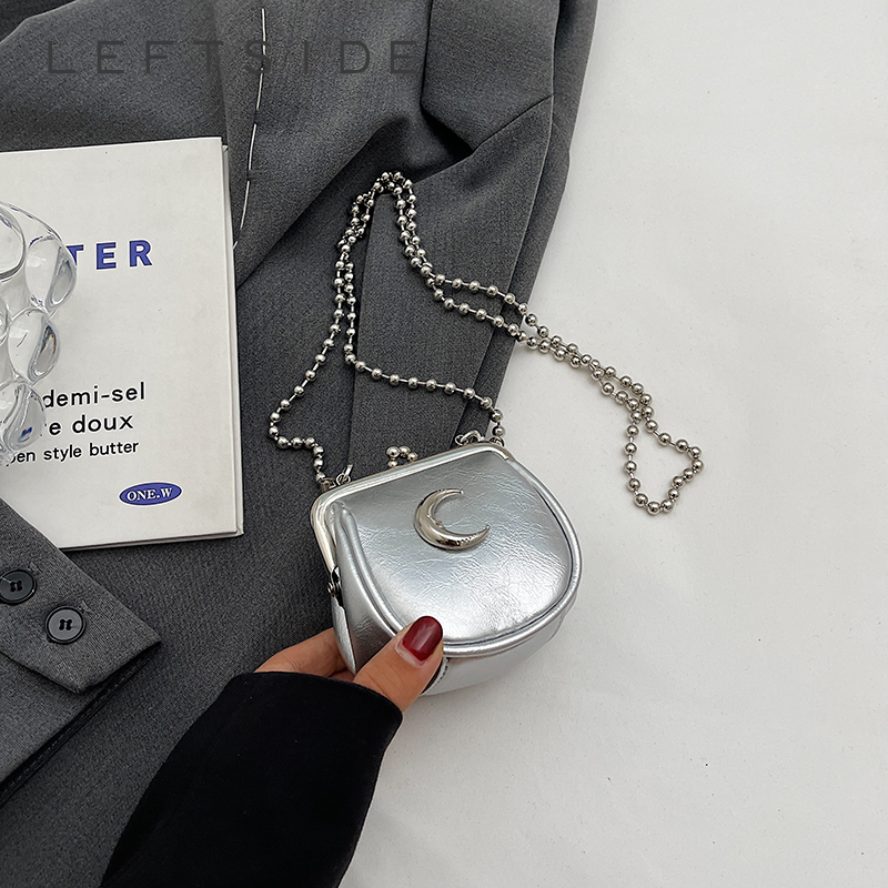 Mini Purse Chain - Silver Mini Cute Crossbody Bags for