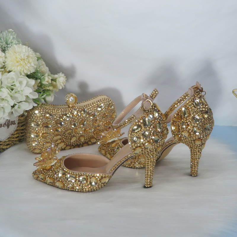2021New  Golden crystal Bridal - Women Bags For Party recension och pris
