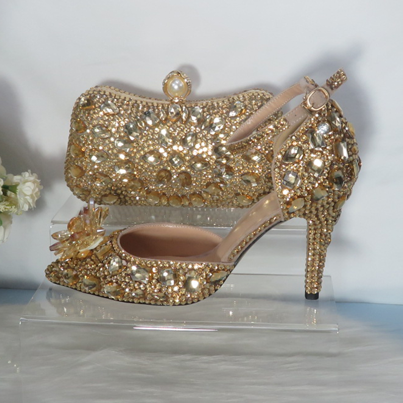 2021New  Golden crystal Bridal - Women Bags For Party recension och pris
