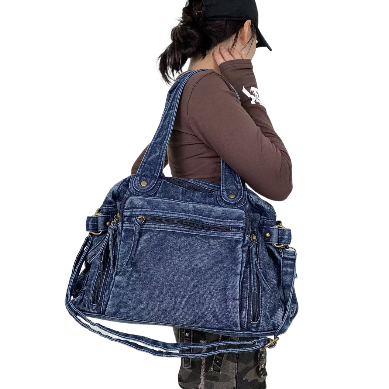 Ladies' fashionable retro Y2K  - Women Bags Medium Size recension och pris
