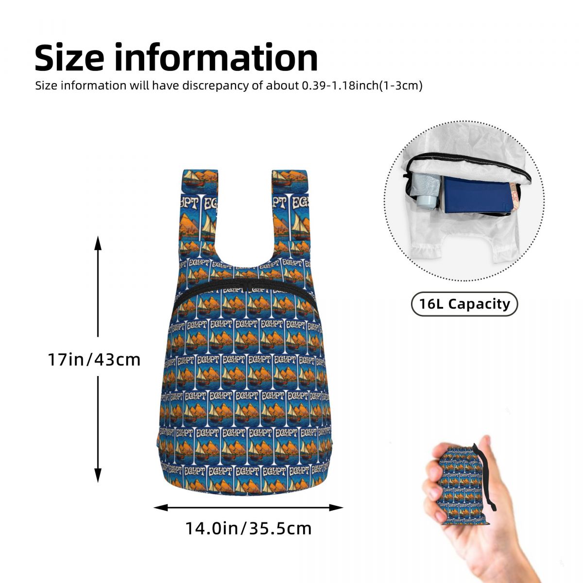 Egypt Piramids Retro Backpack  - Women Bags In Egypt recension och pris