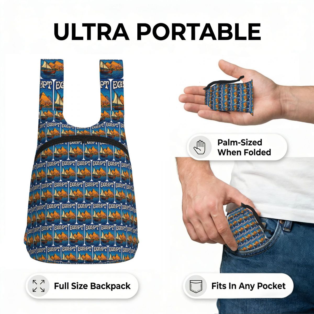 Egypt Piramids Retro Backpack  - Women Bags In Egypt recension och pris