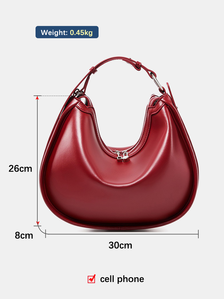 Zency Premium Genuine Leather  - Women Bags Medium Size recension och pris