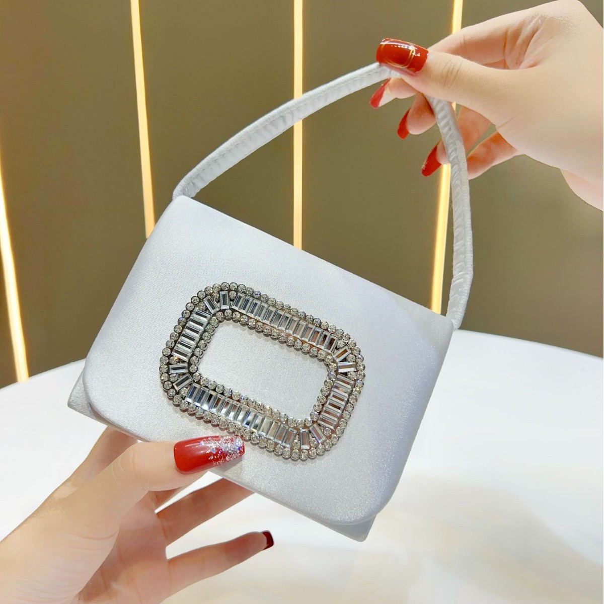 Luxury Mini Square Handbag Wom - Mini Purse Chain recension och pris
