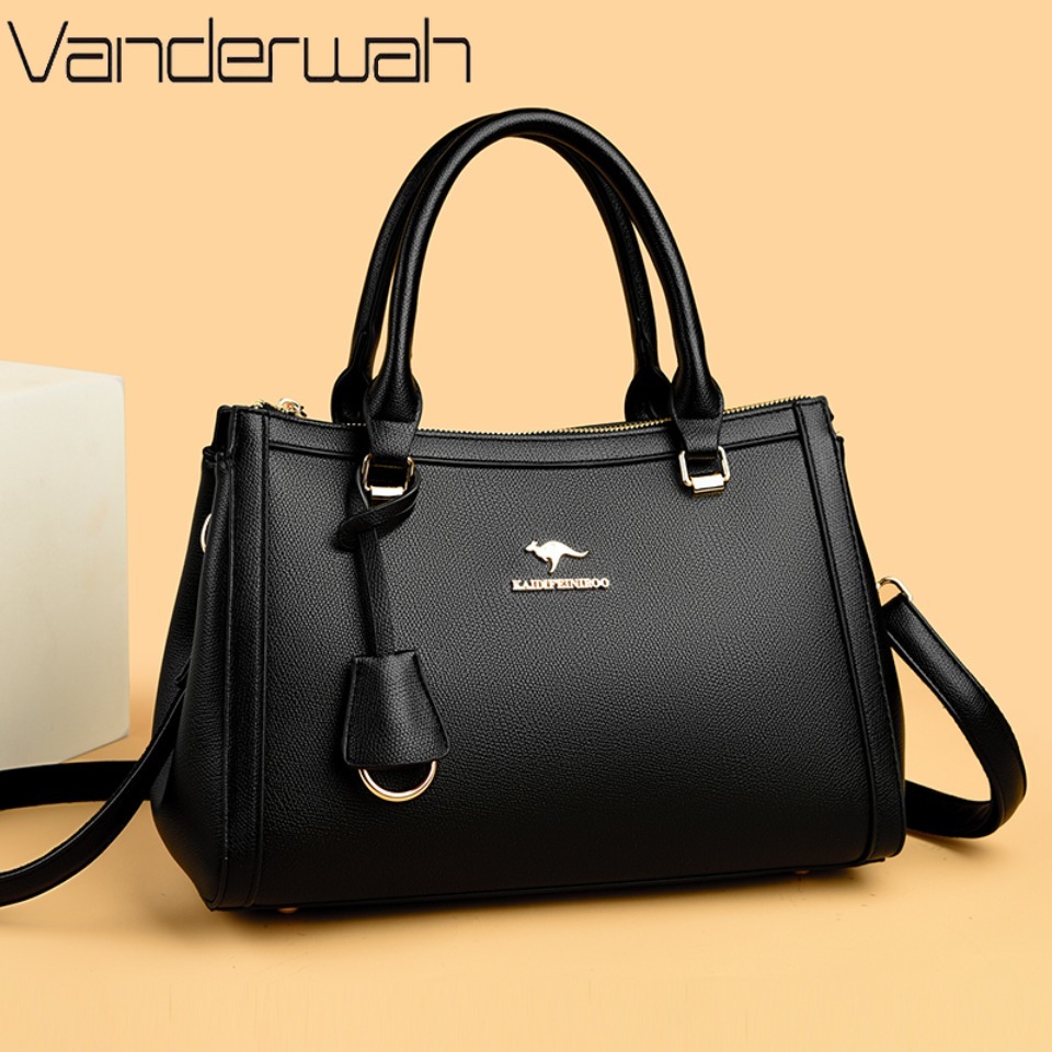 Kangaroo Brand Soft Pu Leather - Women Bags Work recension och pris