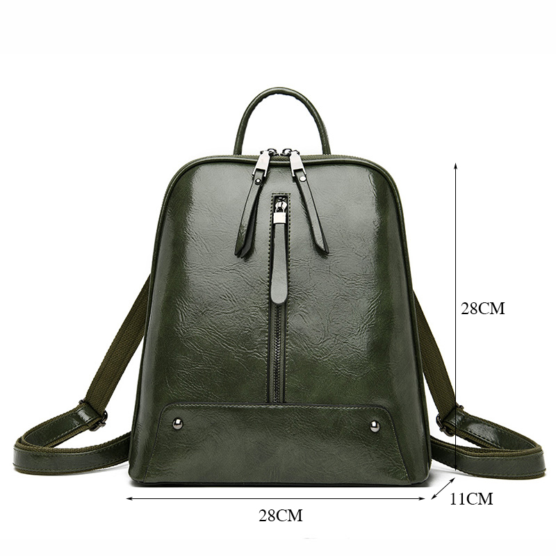 Women Leather Backpack Fashion - Women Bags Medium Size recension och pris