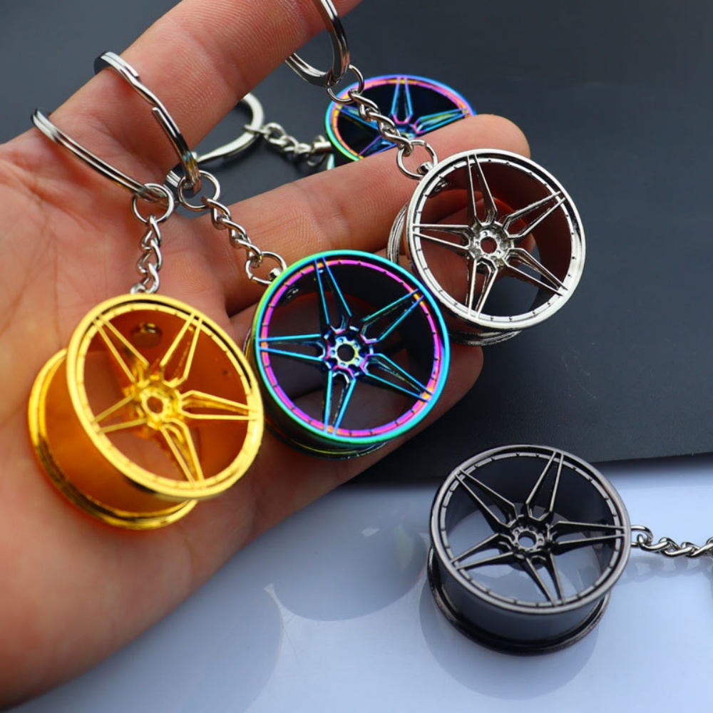 Creative Wheel Hub Keychain Me - Women Bags Rack recension och pris