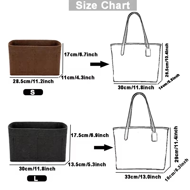 Bag Organizer Felt Liner Pocke - Women Bags Coach recension och pris