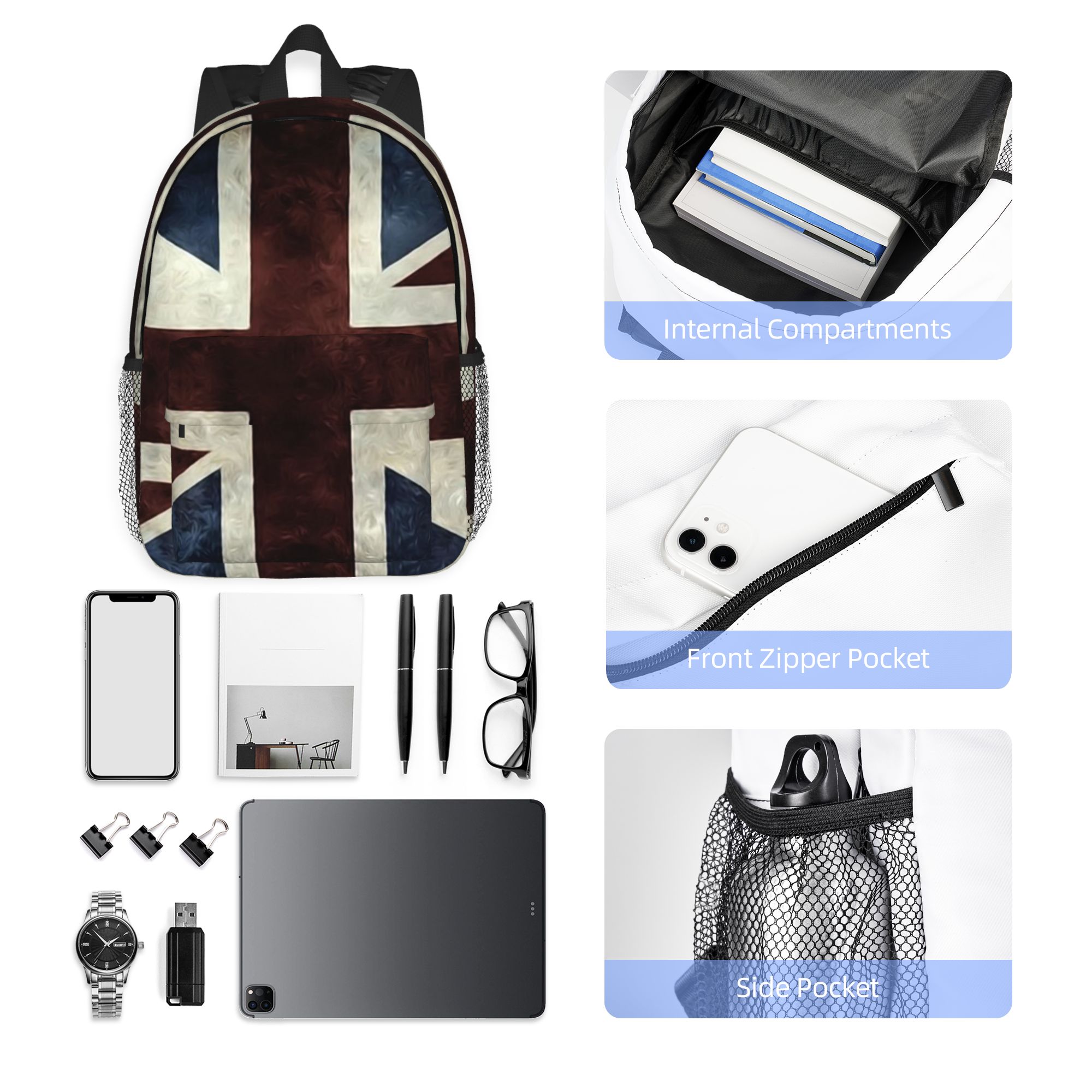 Union Jack Flag Of The UK Back - Women Bags Uk Sale recension och pris