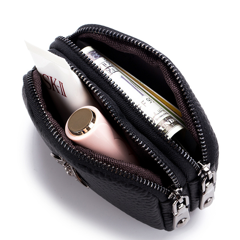 Women Cowhide Double Zipper Po - Women Bags Coach recension och pris