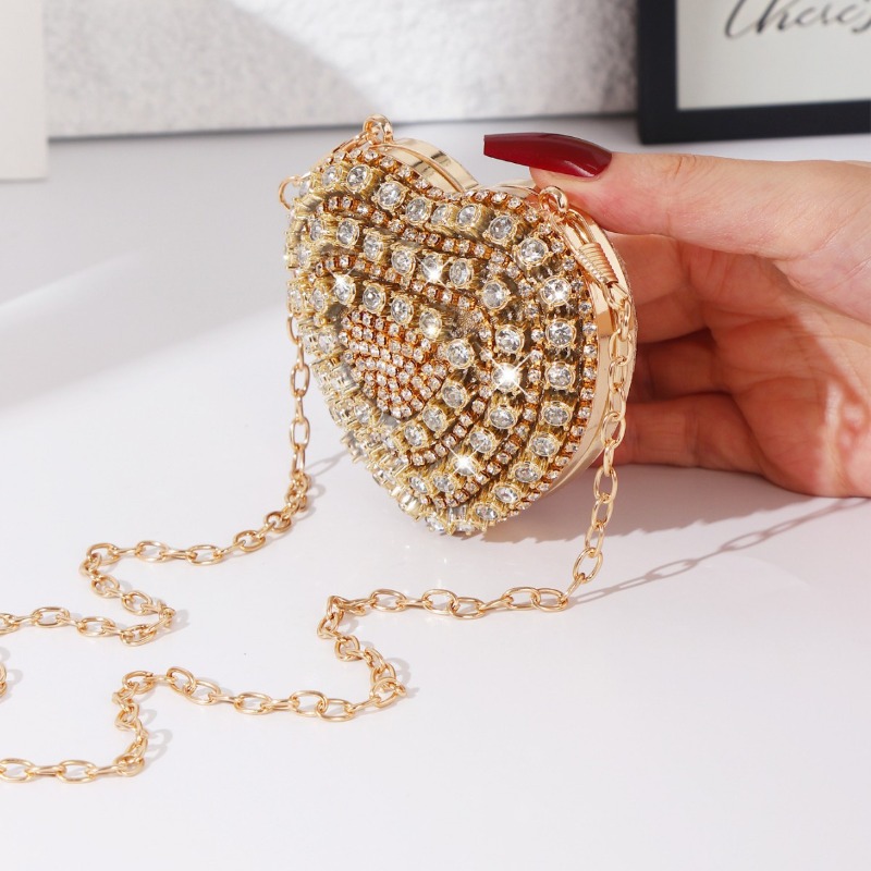 Mini Heart-shaped Diamond Sett - Mini Purse Chain recension och pris
