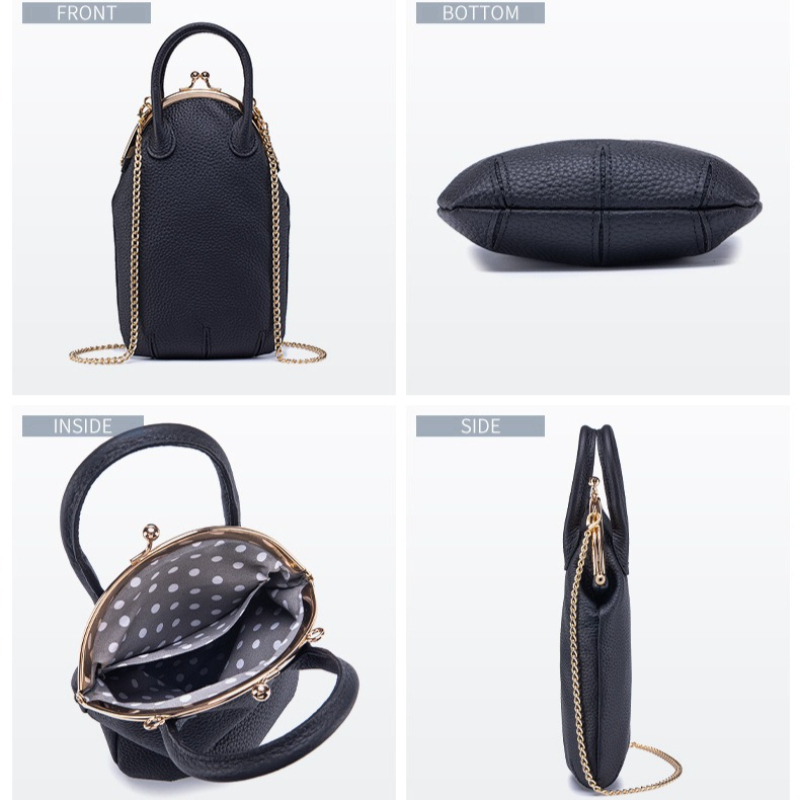 Mini Leather Phone & Cosmetic  - Mini Purse Chain recension och pris