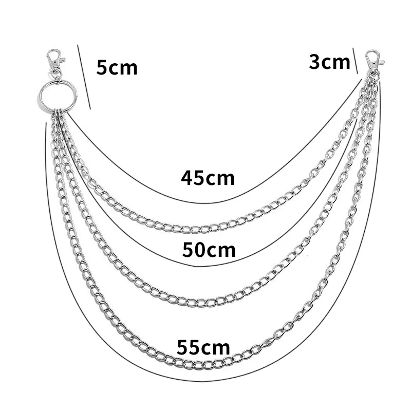 Layer Metal Belt Chain Punk Ho - Mini Purse Chain recension och pris