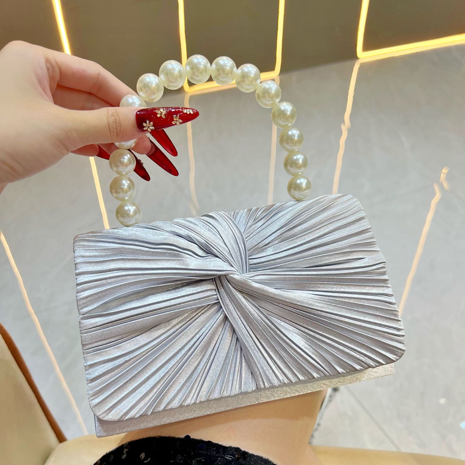 Women's Luxury Sweet Pleated E - Women'S Evening Bags recension och pris