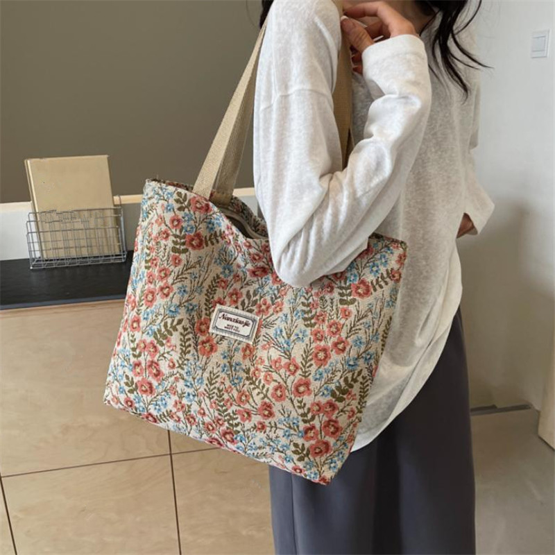 Embroidery Floral Canvas Handb - Women Bags Work recension och pris