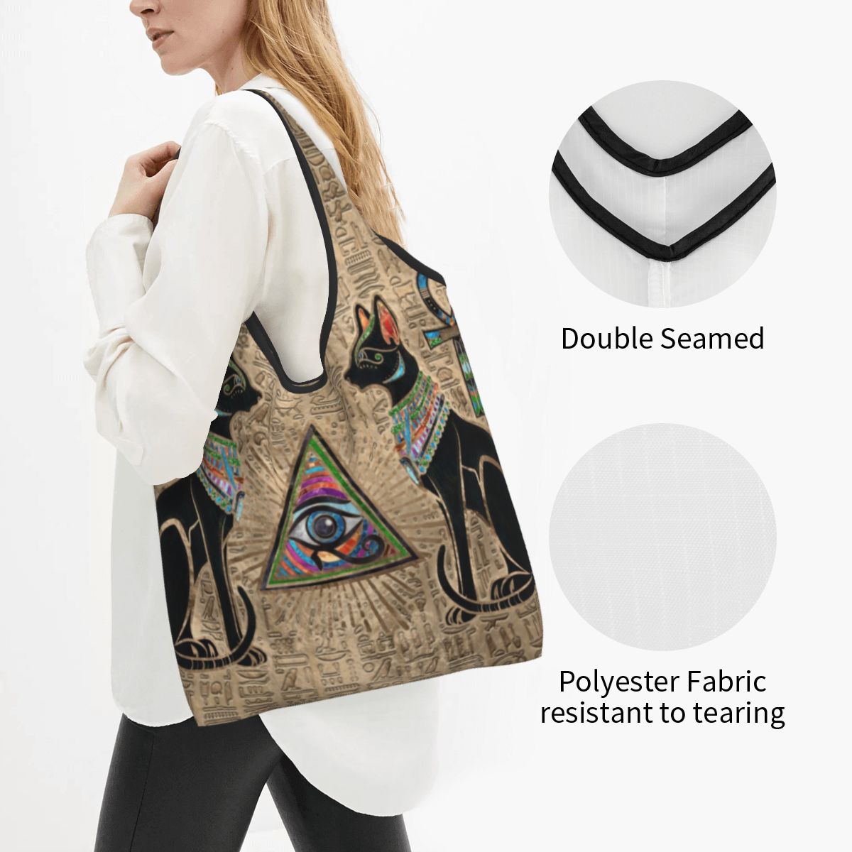 Custom Reusable Egyptian Cats  - Women Bags In Egypt recension och pris
