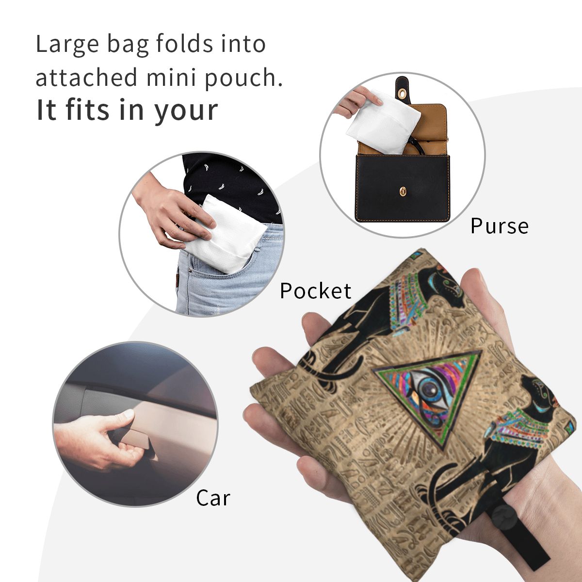 Custom Reusable Egyptian Cats  - Women Bags In Egypt recension och pris