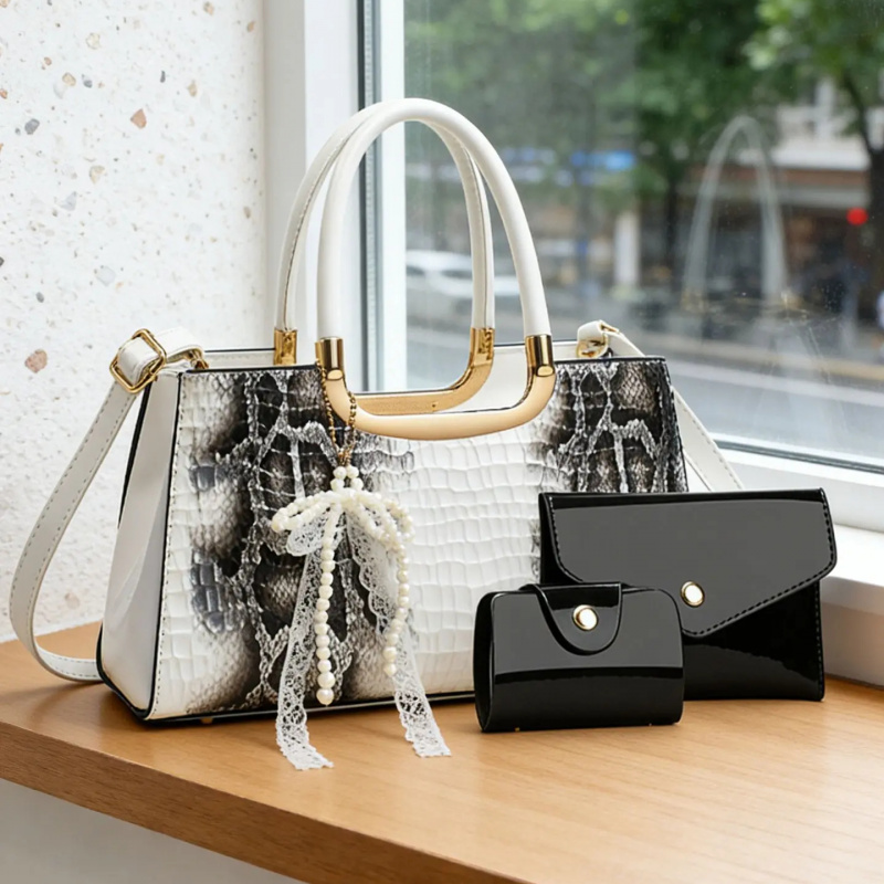 Women's Handbag Set, Crocodile - Women Bags For Party recension och pris
