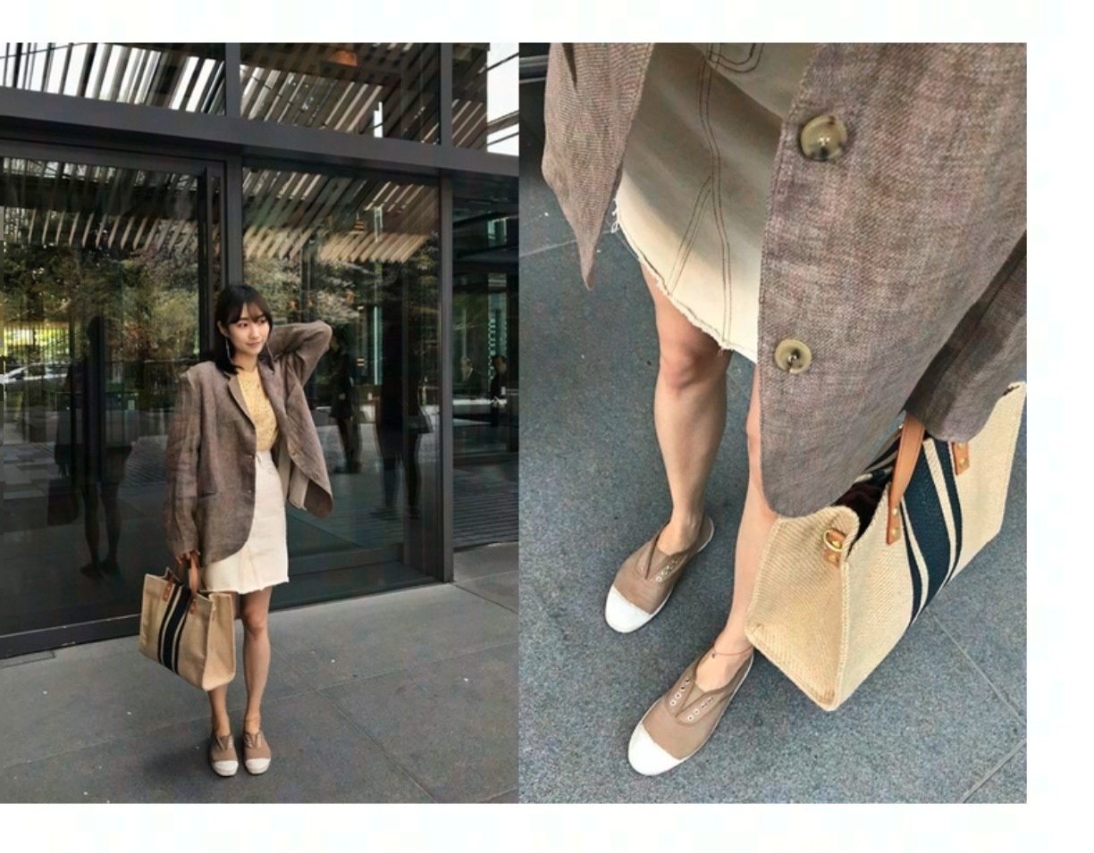 2026 New Striped Canvas Tote B - Women Hand Bags For Office recension och pris