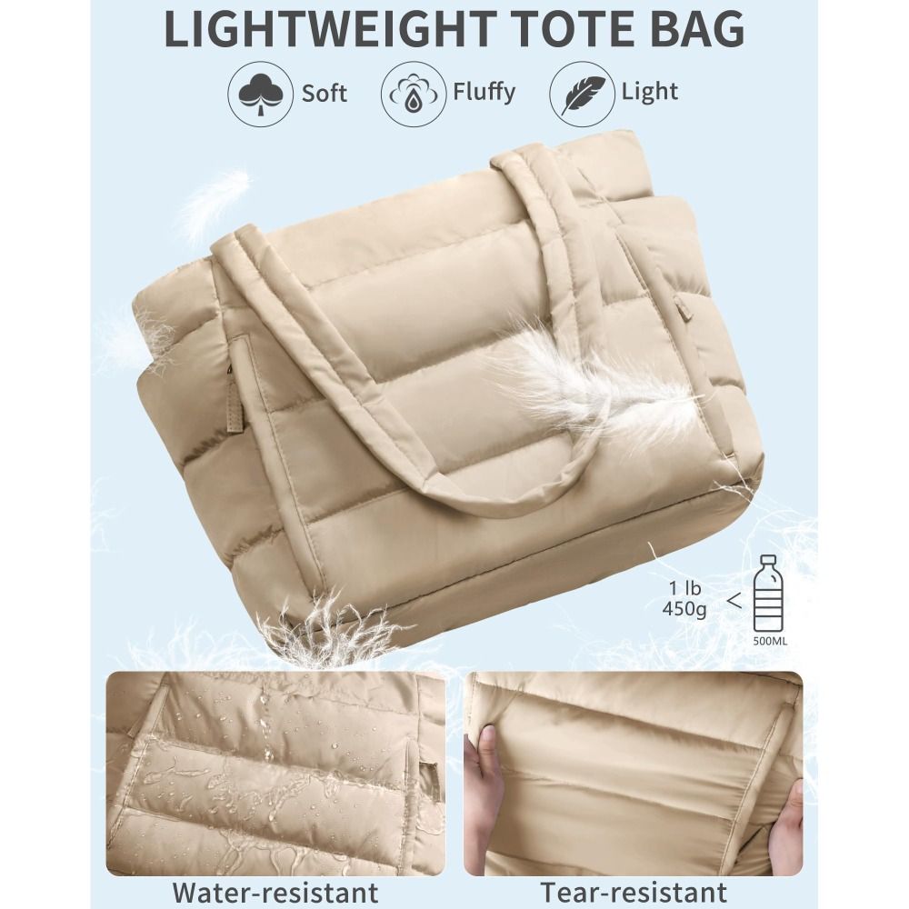 Large Capacity Puffer Tote Bag - Women Bags Medium Size recension och pris
