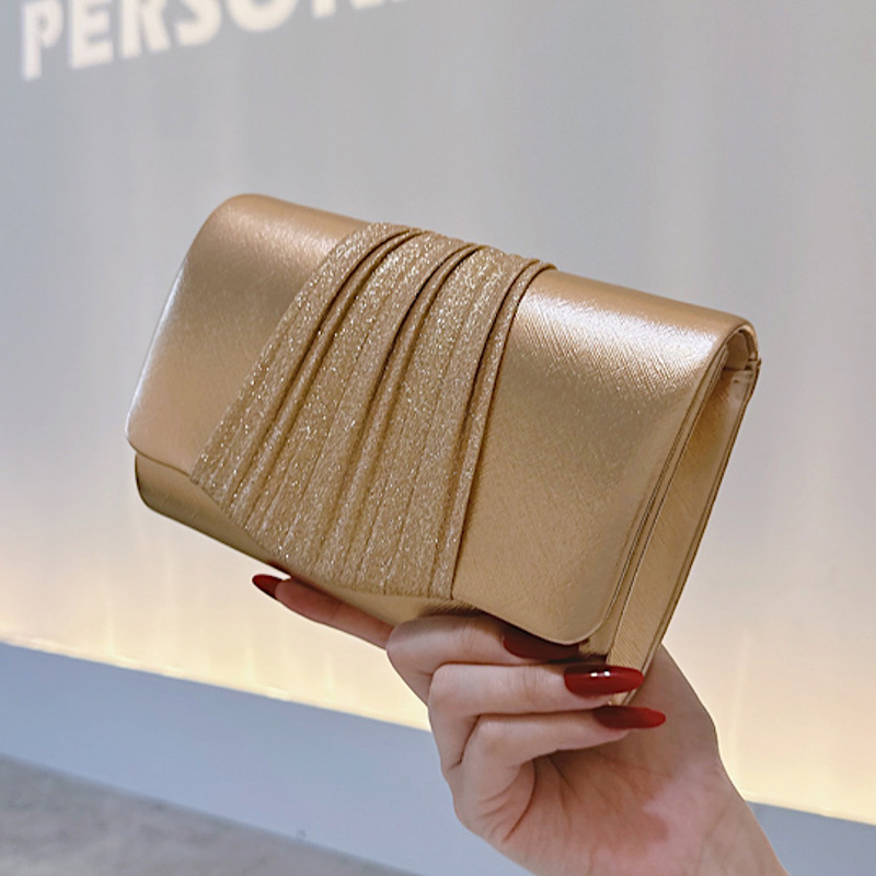 Golden Small Evening Clutch Ba - Mini Purse Chain recension och pris