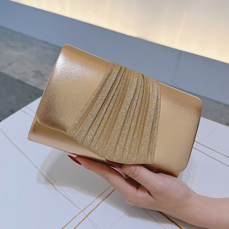 Golden Small Evening Clutch Ba - Mini Purse Chain recension och pris