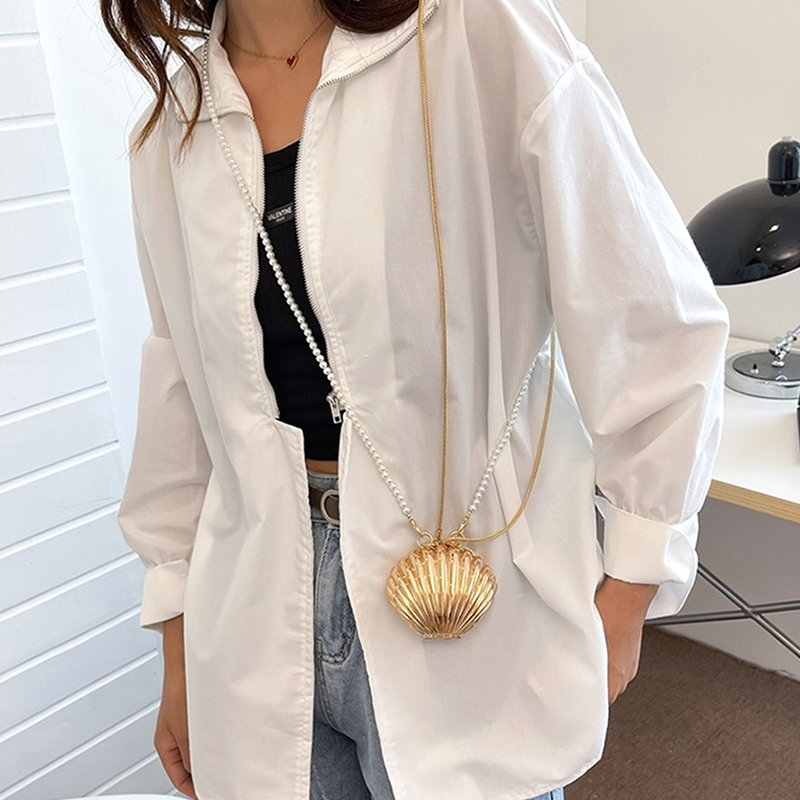 Metal Shell Bag Mini Lipstick  - Mini Purse Chain recension och pris