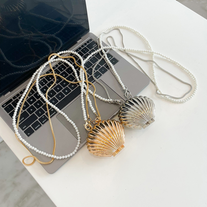 Metal Shell Bag Mini Lipstick  - Mini Purse Chain recension och pris