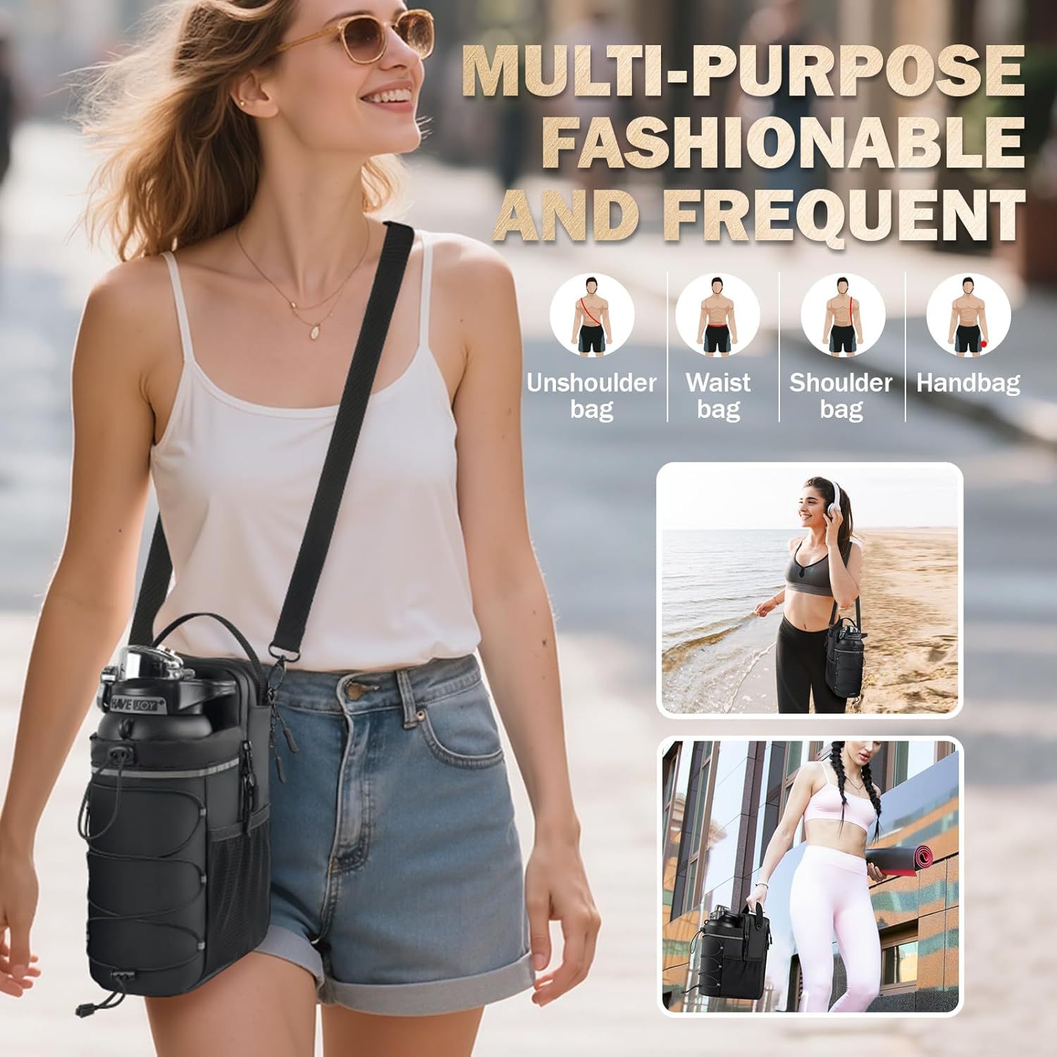 Portable Magnetic Water Bottle - Women Bags Rack recension och pris