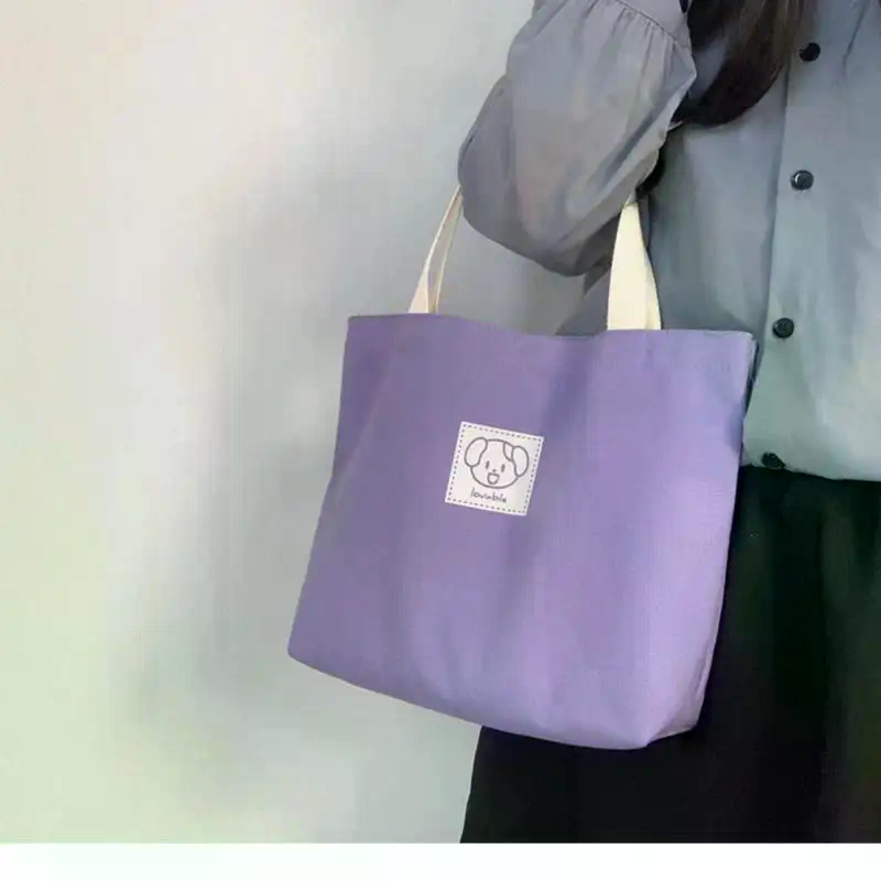 Simple Large Capacity Canvas T - Women Hand Bags For Office recension och pris