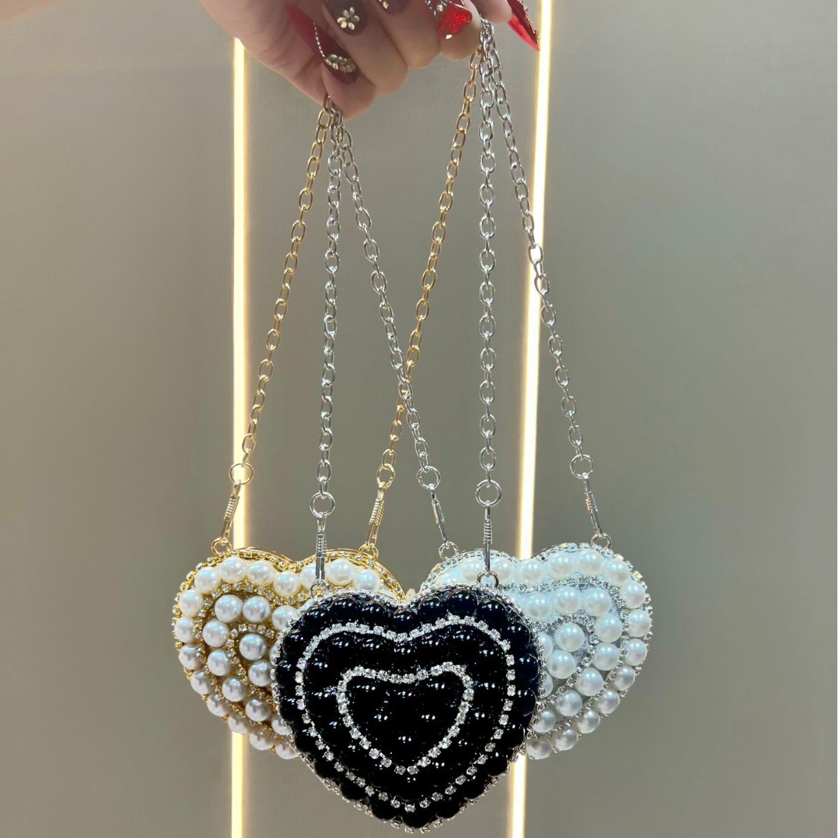 Luxury Rhinestone Crystal Clut - Mini Purse Chain recension och pris