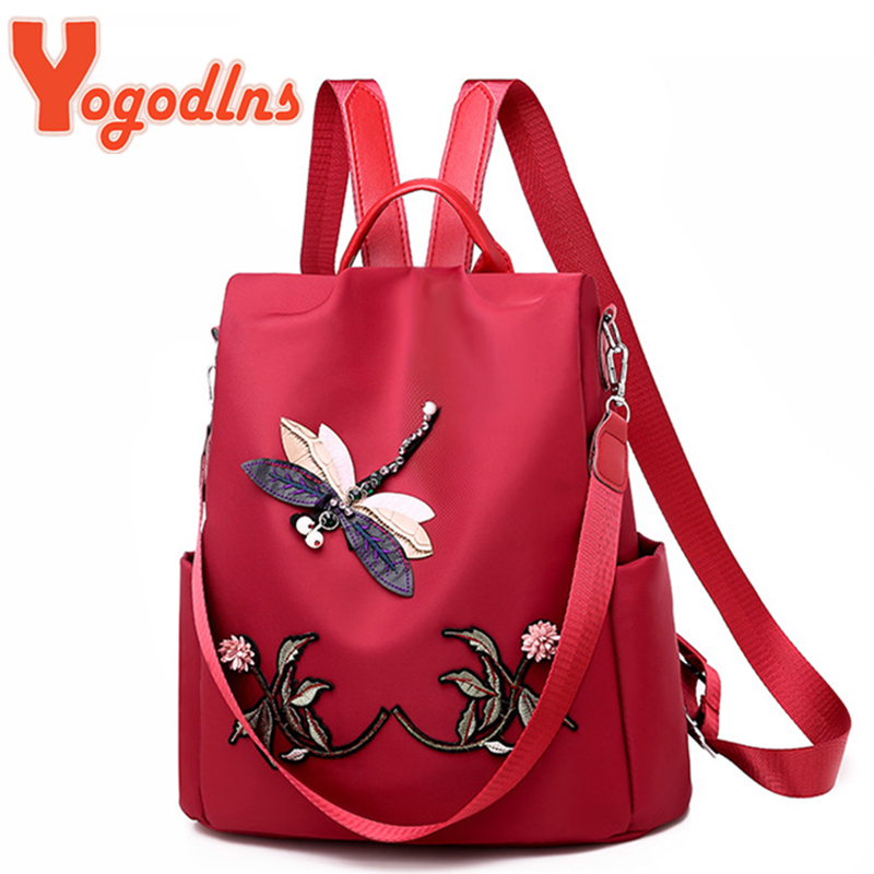Yogodlns Fashion Embroidery Ba - Women Bags Medium Size recension och pris
