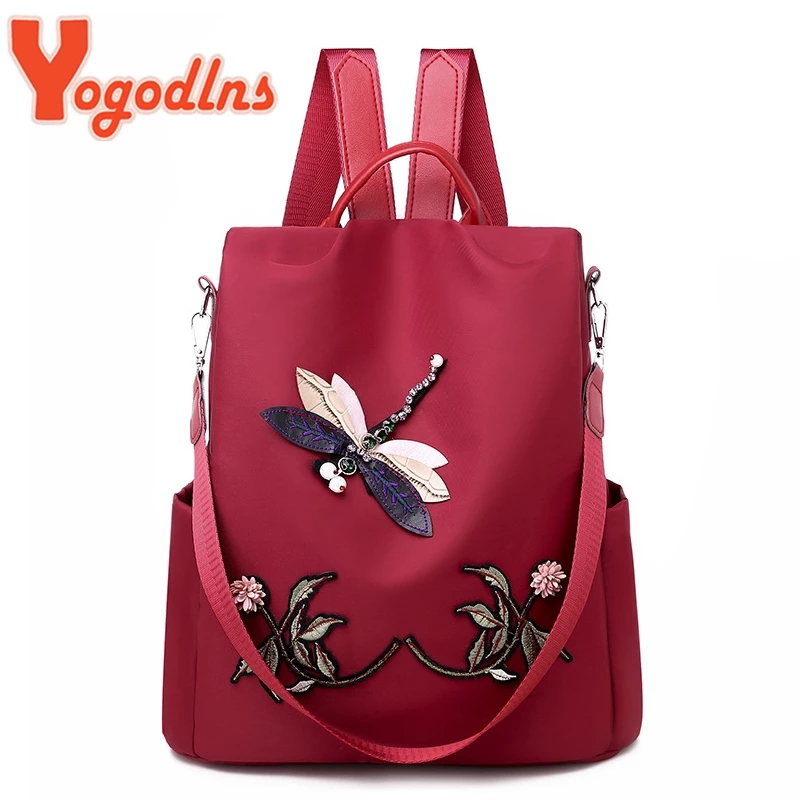Yogodlns Fashion Embroidery Ba - Women Bags Medium Size recension och pris