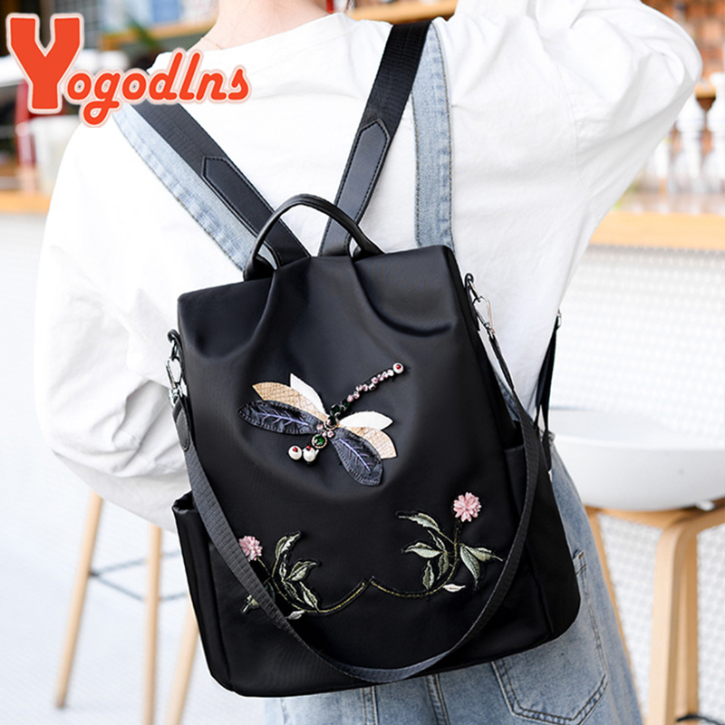 Yogodlns Fashion Embroidery Ba - Women Bags Medium Size recension och pris