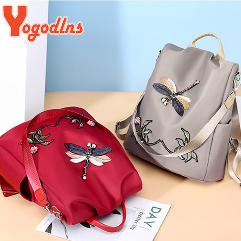 Yogodlns Fashion Embroidery Ba - Women Bags Medium Size recension och pris